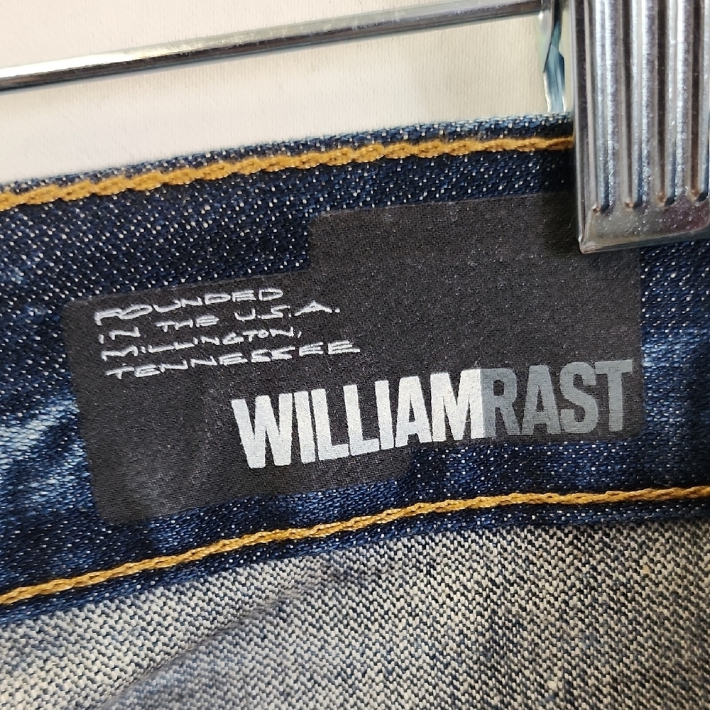 (0405) William Rast Men's Bootcut Jeans - Blue - Picture 2 of 10